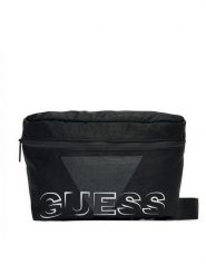 Guess Saszetka nerka HMVEGLP5162 Czarny. Czarne saszetki i nerki Guess, z aplikacjami, z materiału. Za 139.99 zł.