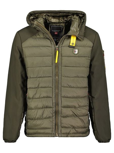 Geographical Norway Kurtka pikowana "Abator" w kolorze khaki rozmiar: XL. Brązowe kurtki Geographical Norway, xl, bez wzorów, bez kaptura. Za 231.13 zł.