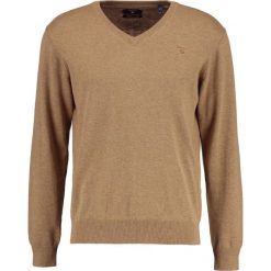 GANT WEIGHT VNECK Sweter brown. Swetry nierozpinane marki GANT. Za 419.00 zł.