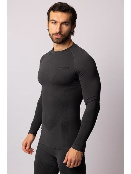 Spaio Koszulka termiczna "Play" w kolorze antracytowym rozmiar: L. Czarne t-shirty sportowe Spaio, bez wzorów, bez ramiączek, outdoorowe. Za 144.24 zł.