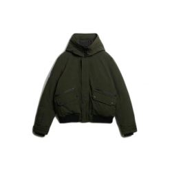 Kurtka puchowa Superdry Bomber rembourré City. Zielone kurtki Superdry, xl, z aplikacjami, z materiału, bez kaptura. Za 617.60 zł.