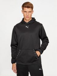 Puma Bluza Puma Fit Taped 523824 Czarny Regular Fit. Czarne bluzy Puma, l, bez wzorów, z syntetyku, bez kaptura. Za 159.99 zł.