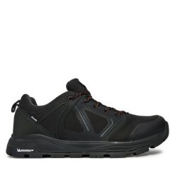 Trekkingi Halti. Czarne buty trekkingowe Halti, bez wzorów, bez zapięcia. Za 349.99 zł.