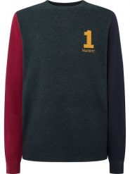 Hackett London Wełniany sweter ze wzorem rozmiar: XXL. Swetry nierozpinane Hackett London, xxl, bez wzorów, z wełny, bez kołnierzyka, bez ramiączek. Za 274.24 zł.