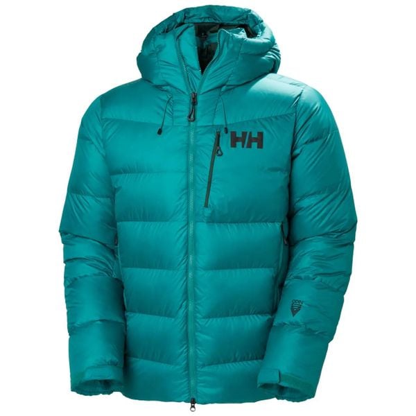 Kurtka puchowa Helly Hansen Odin Polar. Zielone kurtki Helly Hansen, m, bez wzorów, z polaru, bez kaptura. Za 1,979.00 zł.