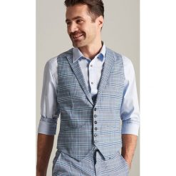 Kamizelka garniturowa w kratę - Turkusowy. Garnitury marki Reserved. Za 159.99 zł.