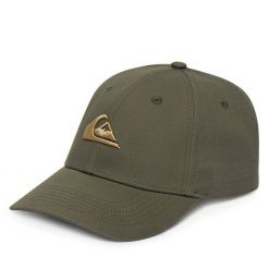 Czapka z daszkiem Quiksilver. Zielone czapki z daszkiem Quiksilver, bez wzorów. Za 79.99 zł.