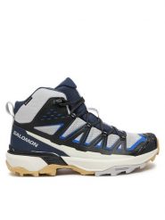 Salomon Trekkingi X Ultra 360 Edge Mid Gore-Tex L47698500 Szary. Szare botki sznurowane Salomon, bez wzorów, z gore-texu, bez obcasa, bez zapięcia. Za 559.99 zł.
