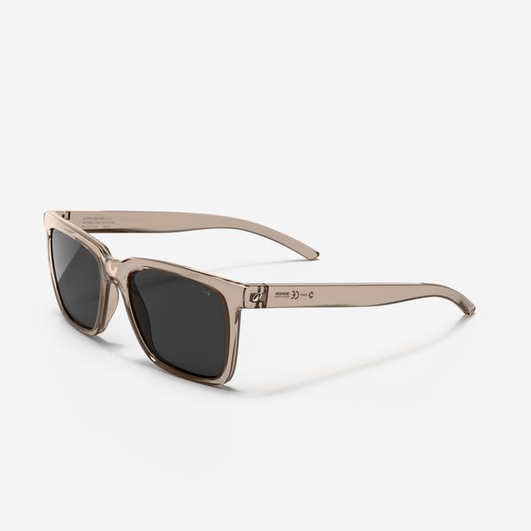 Okulary przeciwsłoneczne prostokątne kategoria 3, Active 500 SQR. Niebieskie okulary przeciwsłoneczne Decathlon, prostokątne. Za 79.99 zł.