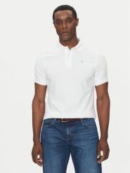 Barbour Polo Original Sports MML0358WH11 Biały Tailored Fit. Białe koszulki polo Barbour, m, bez wzorów, z bawełny, bez kołnierzyka, bez ramiączek. Za 249.99 zł.