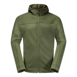 Męska Bluza Z Kapturem Hirschberg Full Zip. Zielone bluzy Jack Wolfskin, m, bez wzorów, z kapturem. Za 553.99 zł.