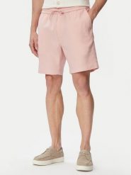 Tommy Hilfiger Szorty materiałowe Dover MW0MW44353 Różowy jasny Regular Fit. Czerwone szorty Tommy Hilfiger, m, bez wzorów, ze lnu. Za 409.99 zł.