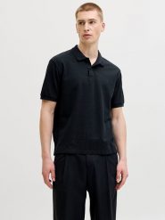 Jack & Jones Koszulka polo "Blaweston" w kolorze granatowym rozmiar: L. Niebieskie koszulki polo Jack & Jones, l, bez wzorów, z bawełny, bez kołnierzyka, bez ramiączek. Za 83.22 zł.