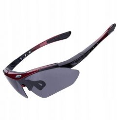 Okulary rowerowe fotochromowe ROCKBROS. Brązowe okulary przeciwsłoneczne ROCKBROS. Za 115.60 zł.