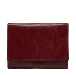 Duży Portfel Męski Semi Line. Czerwone portfele Semi-line, bez wzorów. Za 49.99 zł.