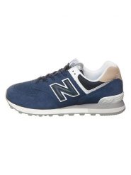 New Balance Skórzane sneakersy w kolorze granatowym rozmiar: 44. Niebieskie buty sportowe casual New Balance, z aplikacjami, bez zapięcia. Za 313.32 zł.