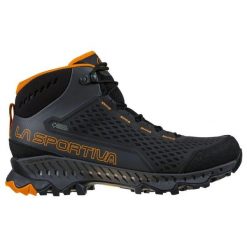 Buty turystyczne męskie La Sportiva Stream GTX. Brązowe buty trekkingowe La Sportiva, bez wzorów, bez zapięcia. Za 923.99 zł.