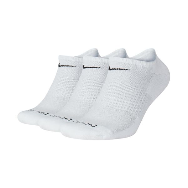 Skarpet Nike Everyday Plus Dri-FIT 3 pary. Białe skarpety Nike, bez wzorów, z bawełny. Za 68.99 zł.
