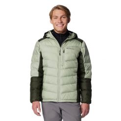 Kurtka puchowa męska Columbia Labyrinth Loop II Hooded. Zielone kurtki Columbia, m, bez wzorów, z puchu, bez kaptura. Za 819.99 zł.