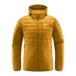Kurtka puchowa męska Haglöfs Micro Nordic Down Hood. Żółte kurtki Haglöfs, m, bez wzorów, z puchu, bez kaptura. W wyprzedaży za 830.75 zł.