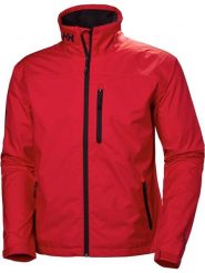 Kurtka Żeglarska Męska Helly Hansen Crew. Czerwone kurtki Helly Hansen, m, bez wzorów, z poliesteru, bez kaptura. Za 519.20 zł.