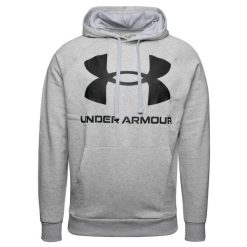 Bluza sportowa męska Under Armour Rival Fleece Big Logo HD. Czarne bluzy z kapturem Under Armour, m, bez wzorów, z kapturem. Za 339.99 zł.
