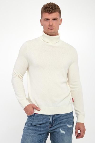 Golf męski wełniany Larsor JOOP! JEANS. Golfy JOOP! Jeans, l, bez wzorów, z jeansu, bez ramiączek. Za 729.00 zł.