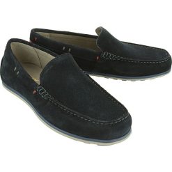 GEOX U824LA MARVIN A 00022 C4002 navy, półbuty męskie. Niebieskie eleganckie półbuty Geox, bez wzorów, ze skóry, bez obcasa, bez zapięcia. W wyprzedaży za 307.90 zł.
