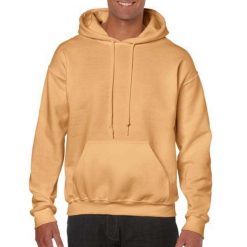 Bluza Z Kapturem Dla Dorosłych Unisex Heavy Blend. Żółte bluzy GILDAN, l, bez wzorów, z kapturem. Za 73.99 zł.