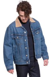 KURTKA JEANSOWA LEE STORM RIDER JKT MID STONE L88YRDFJ 112123806. Kurtki Lee, na zimę, l, bez wzorów, z jeansu, bez kaptura. Za 259.99 zł.