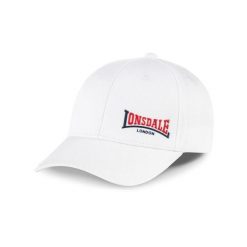 Czapka z daszkiem Lonsdale Enville. Białe czapki z daszkiem Lonsdale, bez wzorów. Za 148.50 zł.