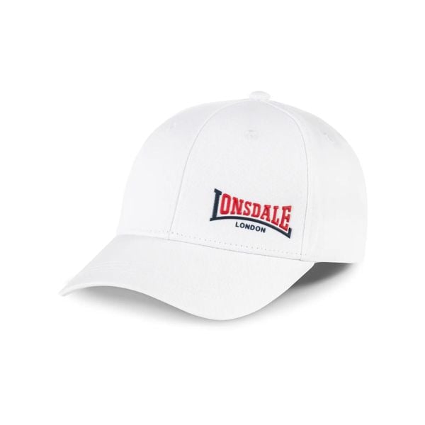 Czapka z daszkiem Lonsdale Enville. Białe czapki z daszkiem Lonsdale, bez wzorów. Za 137.50 zł.