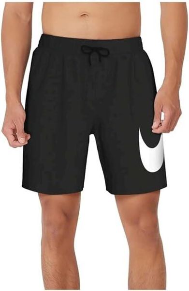 Szorty kąpielowe męskie Nike Specs 7" Volley. Czarne krótkie spodenki sportowe Nike, m, bez wzorów, z materiału. Za 286.75 zł.