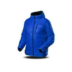 Kurtka Trimm DOUBLE. Niebieskie kurtki TRIMM, bez wzorów, z kapturem. W wyprzedaży za 308.00 zł.