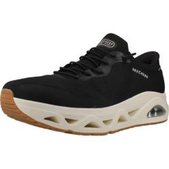 Buty SKECHERS UNO GLIDE STEP AIR Czarny. Czarne buty trekkingowe Skechers, bez wzorów, z tkaniny, bez zapięcia. Za 449.99 zł.