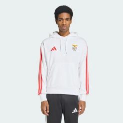 Bluza z kapturem SL Benfica DNA. Białe bluzy z kapturem Adidas, l, bez wzorów, z bawełny, z kapturem. Za 299.00 zł.
