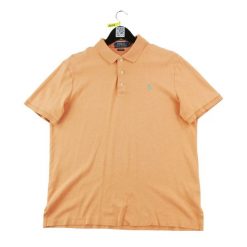Second life - Koszulka polo z krótkim rękawem mężczyźni - Stan dobry. Brązowe koszulki polo RALPH LAUREN, m, bez wzorów, bez kołnierzyka, bez ramiączek, na golfa. Za 97.25 zł.