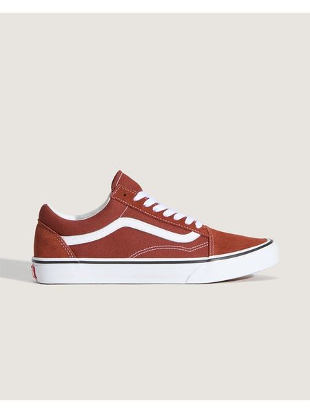 Vans Skórzane sneakersy "Old Skoo" w kolorze rdzawobrązowym rozmiar: 36. Brązowe buty sportowe casual Vans, bez wzorów, bez zapięcia. Za 152.98 zł.