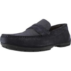 Buty GEOX U MONER W 2FIT Niebieski. Niebieskie buty turystyczne Geox, bez wzorów, ze skóry, bez zapięcia, trekkingowe. Za 372.99 zł.