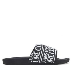 Klapki Versace Jeans Couture. Czarne klapki Versace Jeans Couture, z jeansu. Za 219.99 zł.