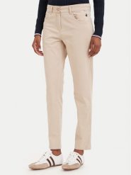 Beverly Hills Polo Club Chinosy P-SS26W-T586585 Beżowy Slim Fit. Brązowe eleganckie spodnie Beverly Hills Polo Club, m, z bawełny. Za 211.99 zł.