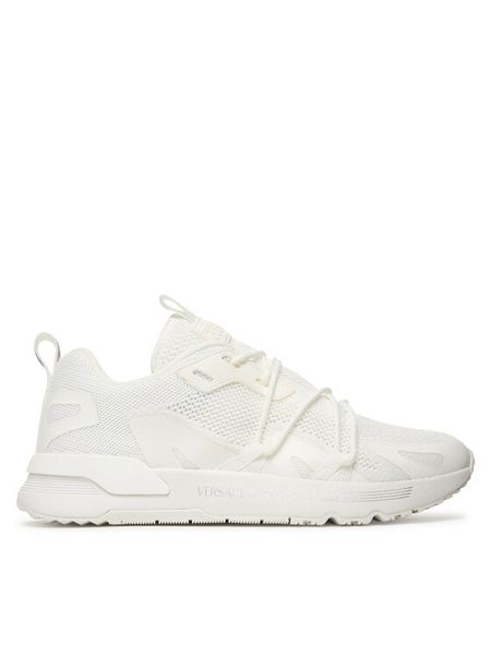 Versace Jeans Couture Sneakersy 80YA3SA8 ZSE17 Biały. Białe buty sportowe casual Versace Jeans Couture, bez wzorów, z jeansu, bez zapięcia. Za 497.99 zł.