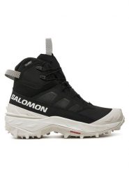 Salomon Trekkingi Crosstrak Powder Waterproof L47569700 Czarny. Czarne botki sznurowane Salomon, bez wzorów, z materiału, bez obcasa, bez zapięcia. Za 759.99 zł.
