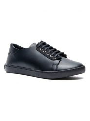 Comfortfusse Skórzane sneakersy w kolorze czarnym rozmiar: 45. Czarne buty sportowe casual Comfortfüße, bez wzorów, ze skóry, bez zapięcia. Za 249.76 zł.