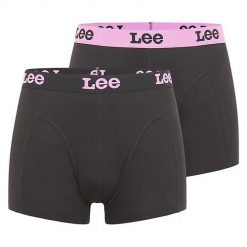 LEE 2-PACK TRUNK MĘSKIE BOKSERKI DWUPAK BLACK LP03CK02 112333619. Czarne bokserki Lee, m, bez wzorów. Za 79.99 zł.
