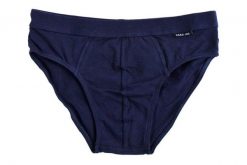Klasyczne Męskie Slipy, Bawełna z Elastanem, Granatowe – Pako Jeans. Niebieskie slipki Pako Jeans, l, bez wzorów, z bawełny. Za 33.00 zł.