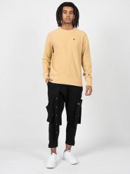 Champion Bluza | 217223 | Mężczyzna | Żółty, Piaskowy. Żółte bluzy Champion, m, bez wzorów, z bawełny, bez kaptura. W wyprzedaży za 169.00 zł.