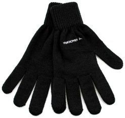 Rękawiczki męskie Diadora Glove Dziane Czarne. Czarne rękawiczki Diadora, bez wzorów, z materiału. Za 103.99 zł.