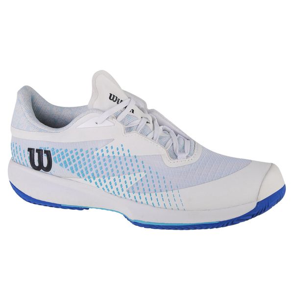 Buty do tenisa męskie Wilson Kaos Swift Clay. Białe buty turystyczne Wilson, bez wzorów, z materiału, bez zapięcia, tenisowe. Za 439.99 zł.