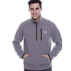 Męska kurtka Leone 1947 Apparel Micro Polar, ze stójką i zamkiem do połowy. Niebieskie kurtki LEONE 1947 APPAREL, l, bez wzorów, z polaru, bez kaptura. Za 65.68 zł.